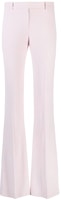 (Women) Alexander McQueen Pink Flared Casual Pants Mid-Rise Solid Color 585076-QEAAA-5093 (Women) Alexander McQueen Pink Flared Casual Pants Mid-Rise Solid Color 585076-QEAAA-5093