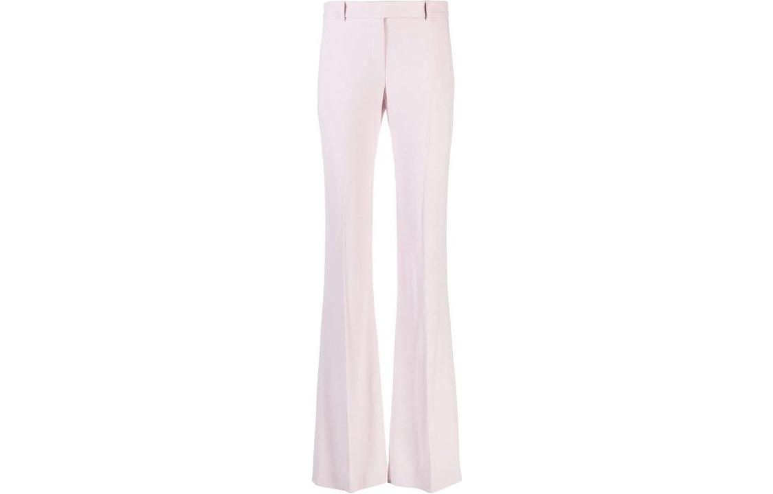 Order (W) Alexander McQueen Pantalones Casuales Rosa Acampanados Talle Medio Color Liso 585076-QEAAA-5093