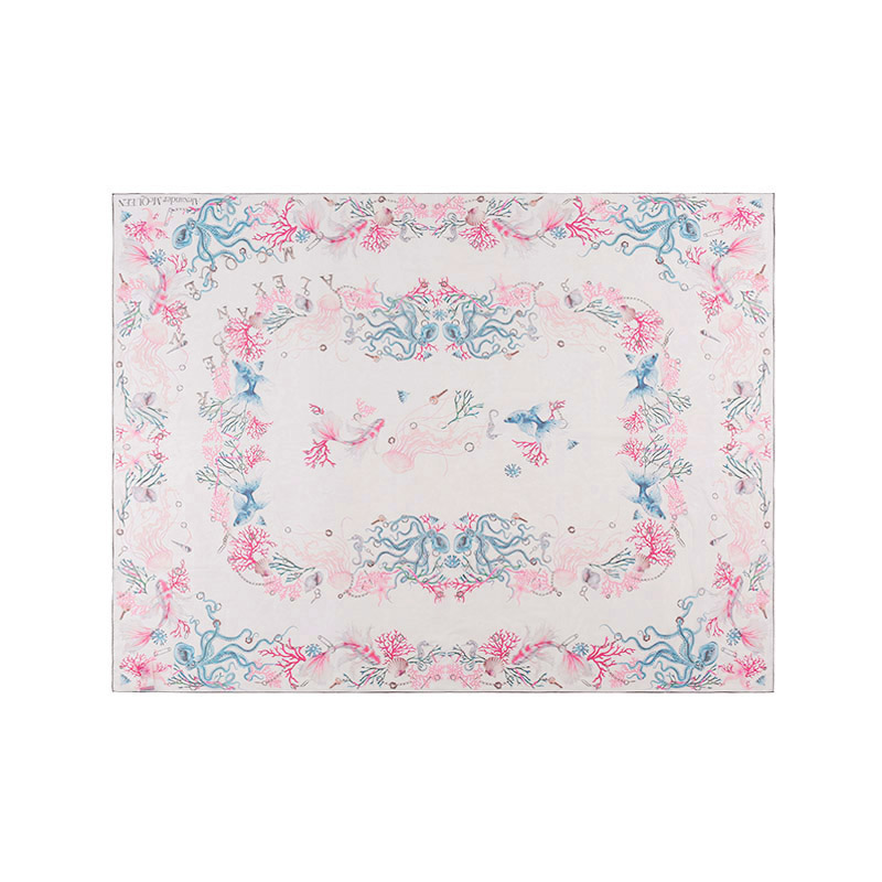 Shop (W) Alexander McQueen 印花絲巾 白色多色 684997-3060Q-9274