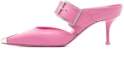 Buy (W) Alexander McQueen 'Punk Pink Ankle Strap Stiletto' Tumit Tinggi Tali Buku Lali 709993WHSWD5482