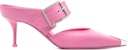 (W) Alexander McQueen 'Punk Pink Ankle Strap Stiletto' Tumit Tinggi Tali Buku Lali 709993WHSWD5482