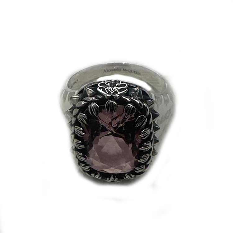 (Women) Alexander McQueen  Ring Pink - Unique Design 688466-J160Y-5915