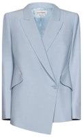 (Women) Alexander McQueen Solid Asymmetrical Slim Fit Blazer 708833-QEAAA-4130 (Women) Alexander McQueen Solid Asymmetrical Slim Fit Blazer 708833-QEAAA-4130