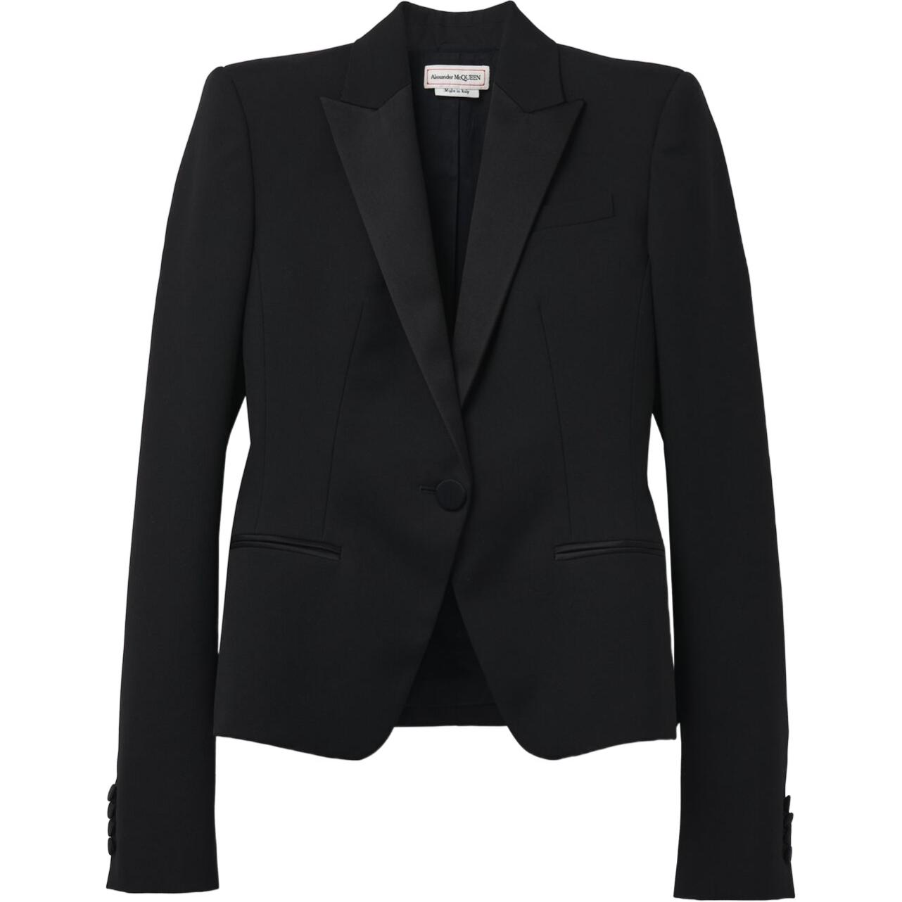 Order (W) Alexander McQueen 經典單扣長袖西裝外套 黑色 802270-QJADK-1000