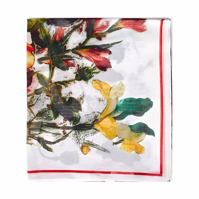 (Women) Alexander McQueen Striped Pattern Design Scarf Multicolor. 7797673624Q9274