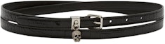 Order (Women) Alexander McQueen Stylish Classic Pin Buckle Belt - 1.3cm Width. 687076-1HB0Y-1000