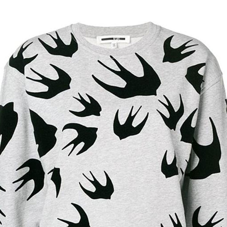 Purchase (W) 알렉산더 맥퀸 스웰로 크루넥 스웨트셔츠 그레이. 5577664-RRB38-1230