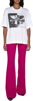 (Women) Alexander McQueen White Graphic Print Crewneck Short Sleeve T-Shirt 769754-QZAKH-0900 Lookbook (Women) Alexander McQueen White Graphic Print Crewneck Short Sleeve T-Shirt 769754-QZAKH-0900