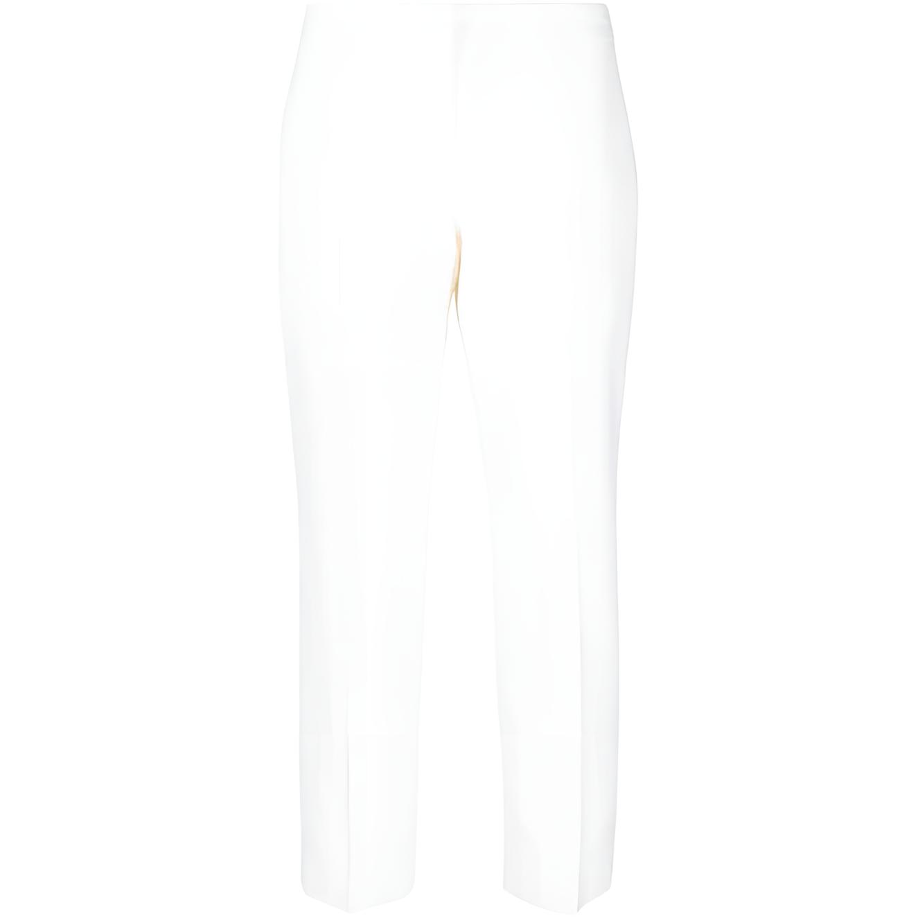 (Women) Alexander McQueen  White Mid-Rise Ankle-Length Knit Track Pants 584968-QJACA-9025