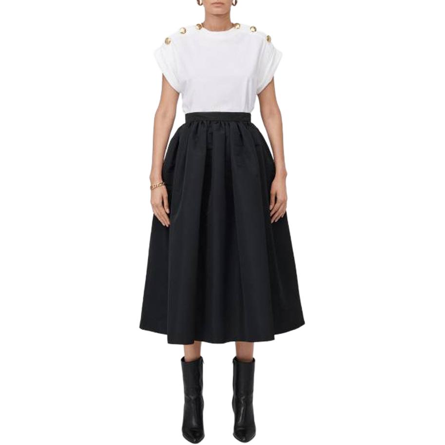 (Women) Alexander McQueen  White Sleeveless High-Neck T-Shirt SS24 776788QLADH9000 圖 5