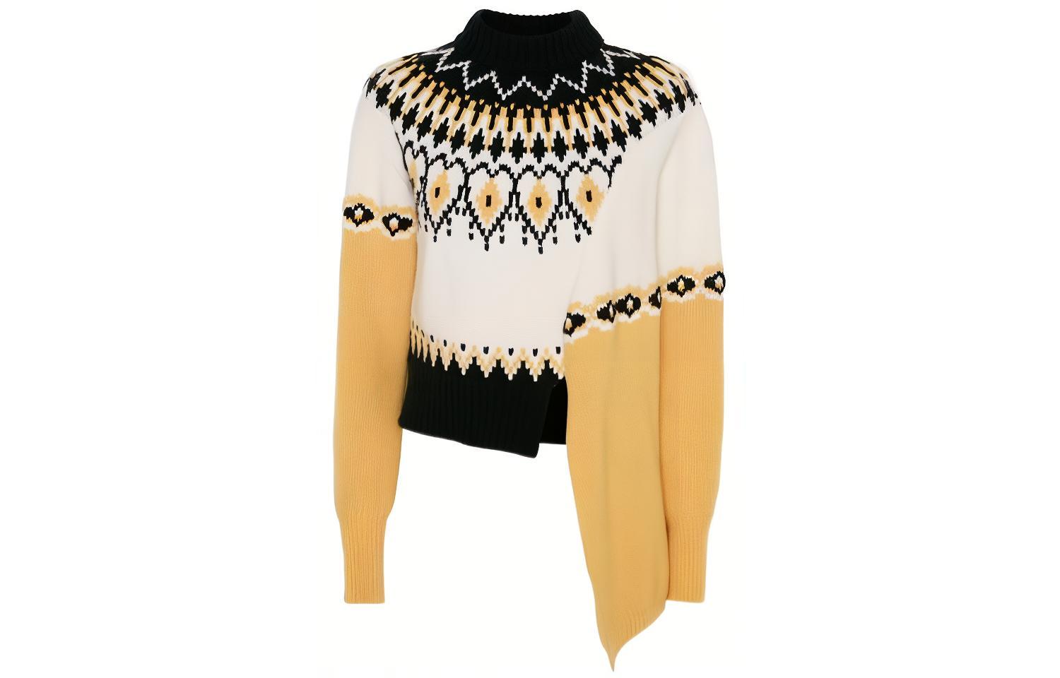 (Women) Alexander McQueen  Wool Draped Cashmere Sweater - White 710205Q1A269092