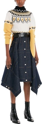 (W) Alexander McQueen 羊毛披肩羊絨毛衣 - 白色 710205Q1A269092 Shop (W) Alexander McQueen 羊毛披肩羊絨毛衣 - 白色 710205Q1A269092