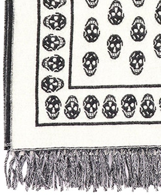 (W) 亞歷山大·麥昆 黑色羊毛骷髏圖案圍巾 6624563200Q1078 Lookbook (W) 亞歷山大·麥昆 黑色羊毛骷髏圖案圍巾 6624563200Q1078