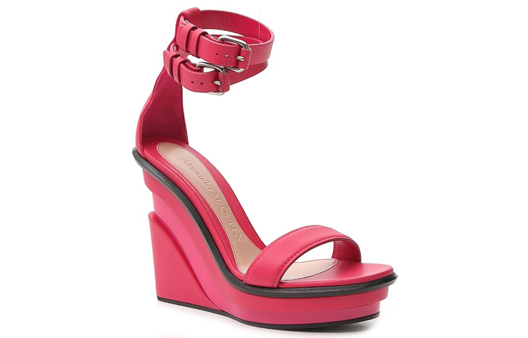 Order (Women) Alexander McQueen Ankle-Strap High Heeled Sandal 'Red Fashion' 611709WHXN35638