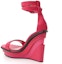 Lookbook (Women) Alexander McQueen Ankle-Strap High Heeled Sandal 'Red Fashion' 611709WHXN35638