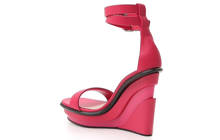 Lookbook (Women) Alexander McQueen Ankle-Strap High Heeled Sandal 'Red Fashion' 611709WHXN35638