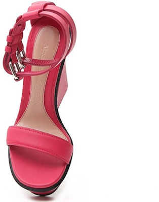 (W) Alexander McQueen Sandalia de Tacón Alto con Correa al Tobillo 'Rojo de Moda' 611709WHXN35638 Shop (W) Alexander McQueen Sandalia de Tacón Alto con Correa al Tobillo 'Rojo de Moda' 611709WHXN35638