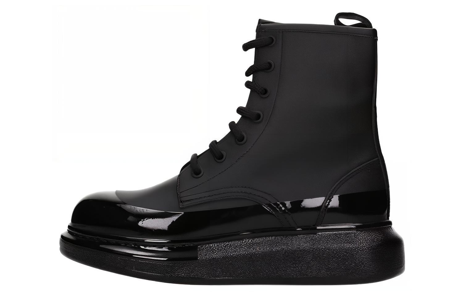 (Women) Alexander McQueen Ankle Boot 'Black Calfskin' 633919WHYK21000