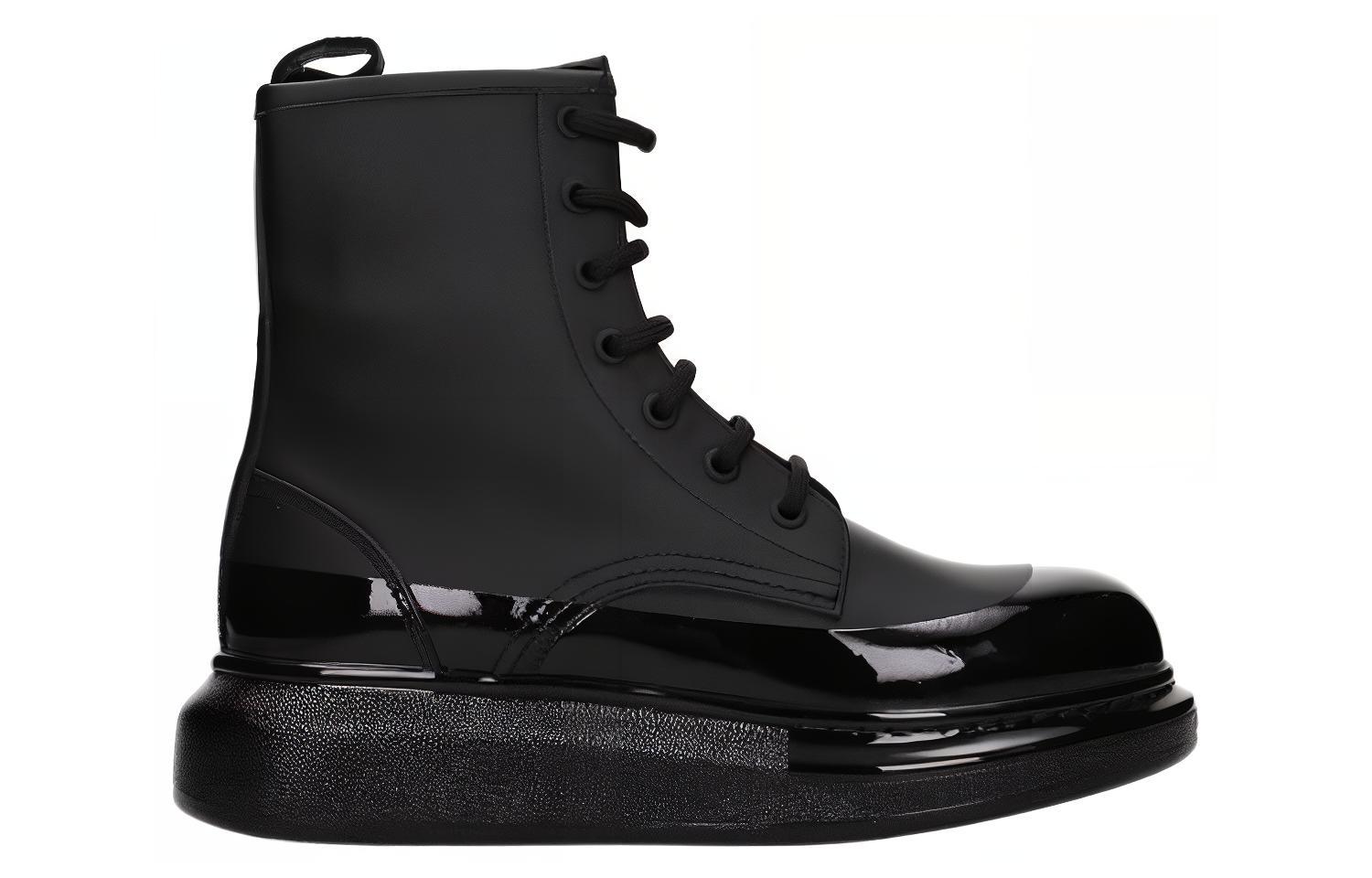 Order Alexander McQueen 亞歷山大·麥昆 小牛皮短筒靴 女款 黑色