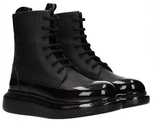(Women) Alexander McQueen Ankle Boot 'Black Calfskin' 633919WHYK21000 Lookbook (Women) Alexander McQueen Ankle Boot 'Black Calfskin' 633919WHYK21000