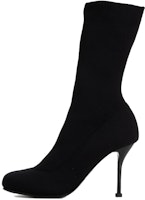 (Women) Alexander McQueen Ankle Boot 'Black Fashion Slip-On' 757497W4X701000 (Women) Alexander McQueen Ankle Boot 'Black Fashion Slip-On' 757497W4X701000