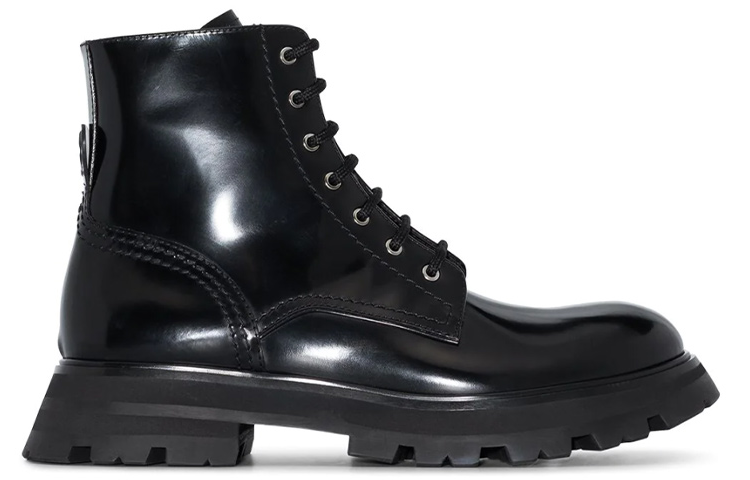 Order 亞歷山大·麥昆 時尚休閒短靴 女款 黑色