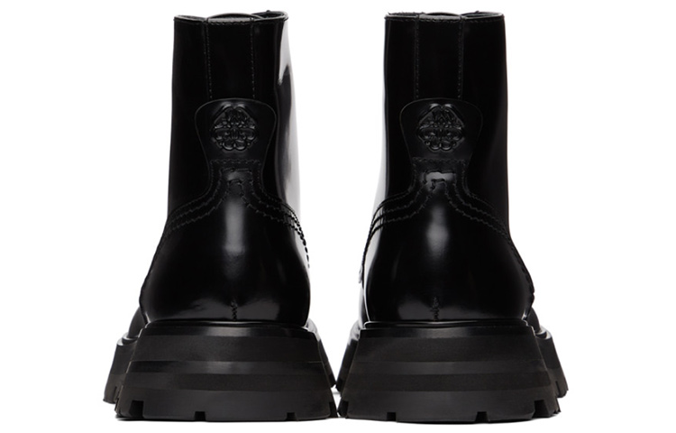 Shop 亞歷山大·麥昆 時尚休閒短靴 女款 黑色