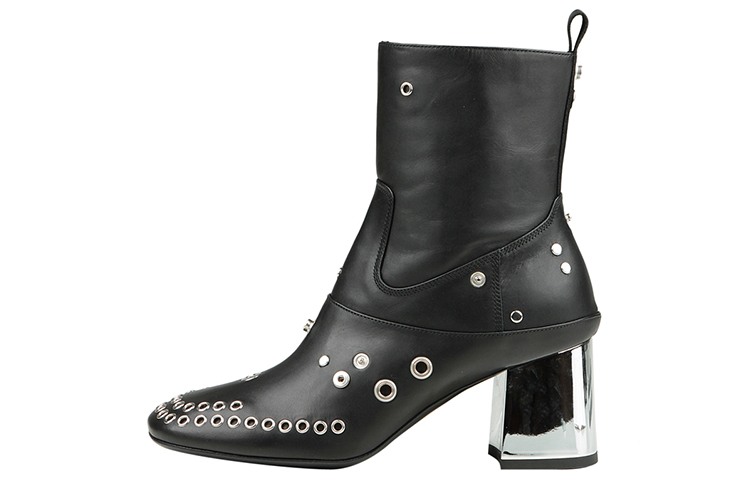(Women) Alexander McQueen Ankle Boot 'Black Leather Fashion' 571842R26211000