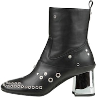 (Women) Alexander McQueen Ankle Boot 'Black Leather Fashion' 571842R26211000 (Women) Alexander McQueen Ankle Boot 'Black Leather Fashion' 571842R26211000