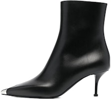(Women) Alexander McQueen Ankle Boot 'Black Leather' 719531WIC711081 (Women) Alexander McQueen Ankle Boot 'Black Leather' 719531WIC711081
