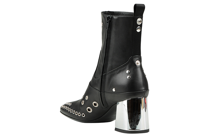 Lookbook (W) Alexander McQueen Enkellaars ''Zwart Leren Mode'' 571842R26211000