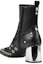 Lookbook (W) Alexander McQueen Enkellaars ''Zwart Leren Mode'' 571842R26211000
