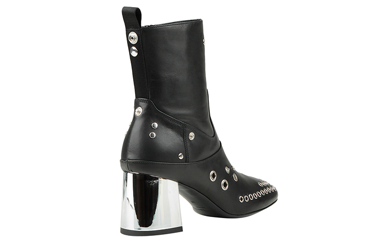 Shop (W) Alexander McQueen Enkellaars ''Zwart Leren Mode'' 571842R26211000