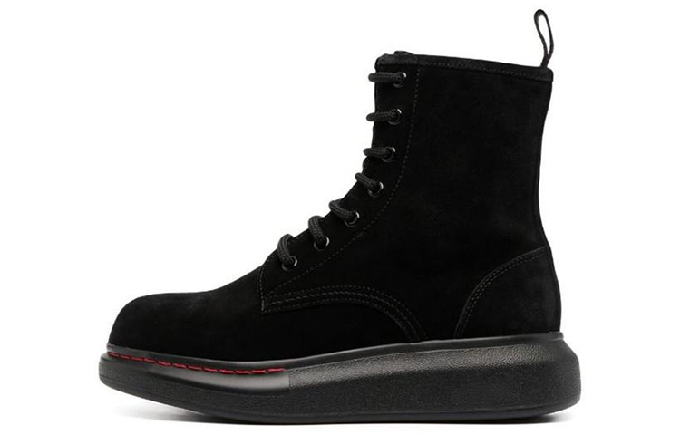 (Women) Alexander McQueen Ankle Boot 'Black Velvet' 586394WHXK01000