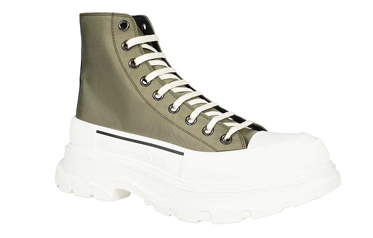 Shop Alexander McQueen 亞歷山大·麥昆 時尚短靴 女款 綠色