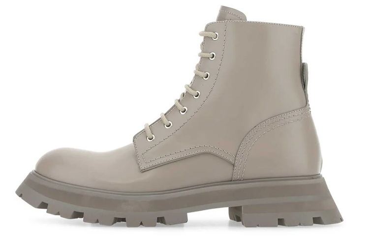 (Women) Alexander McQueen Ankle Boot 'Grey Leather' 708056WIC6A2104