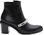 (W) Alexander McQueen But Buku 'Metal Cuff Kulit Hitam' 633482WHWQ71081