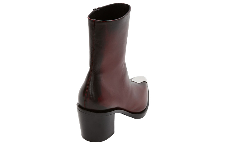 Lookbook Alexander McQueen 亞歷山大·麥昆 朋克風短筒靴 女款 深紅色