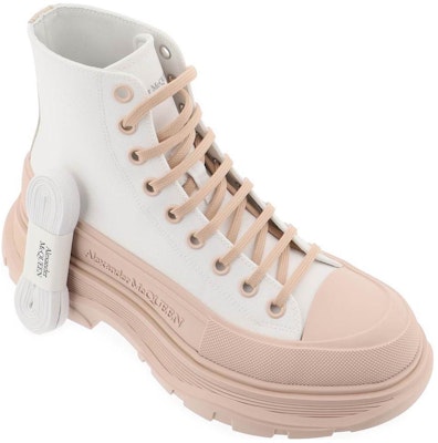 (Women) Alexander McQueen Ankle Boot 'White Pink' 697080W4W6A8768 Lookbook (Women) Alexander McQueen Ankle Boot 'White Pink' 697080W4W6A8768