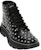 (W) Alexander McQueen But Ankle 'Black Studd' Hitam Studded 595470WHQSG1090