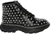 (W) Alexander McQueen But Ankle 'Black Studd' Hitam Studded 595470WHQSG1090