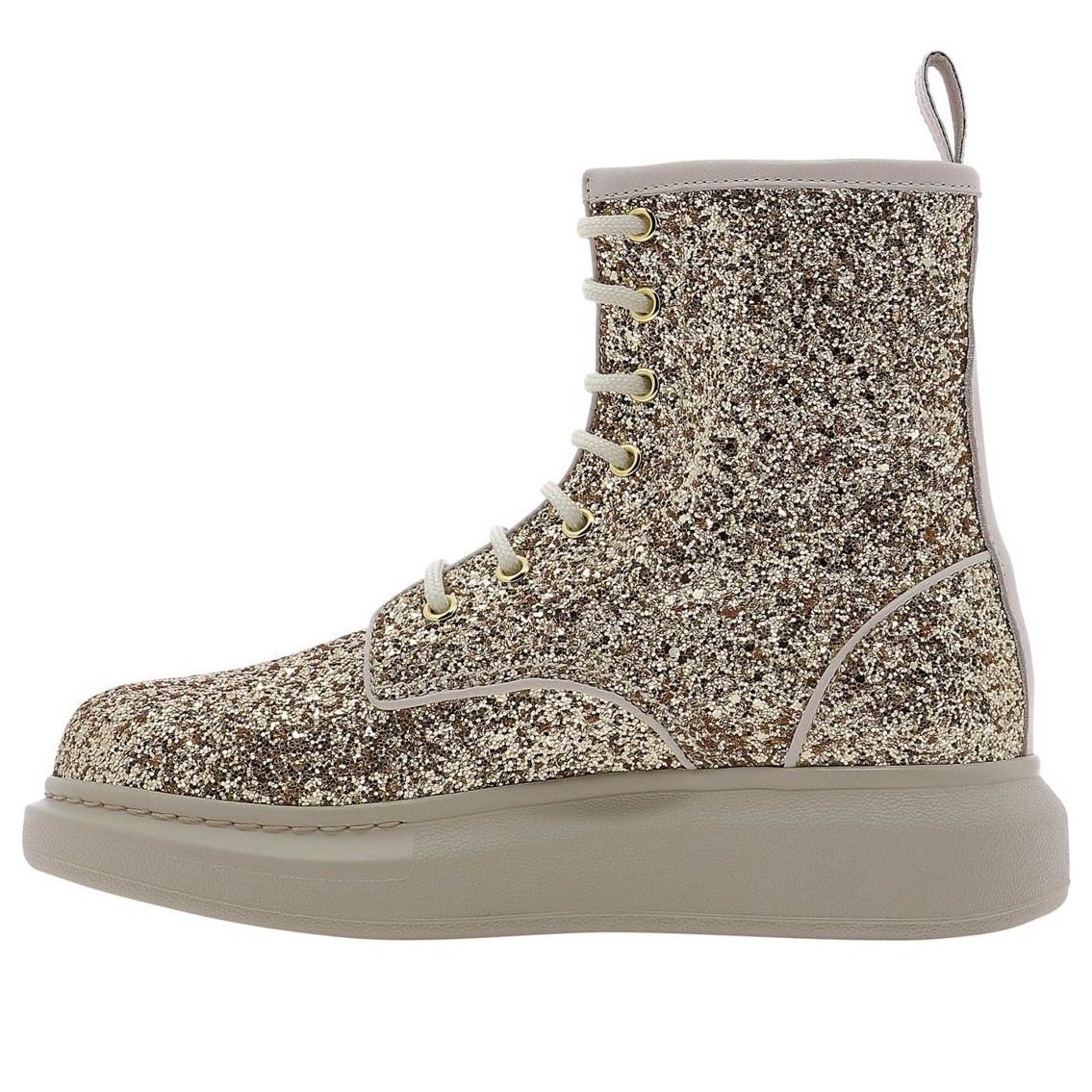 (Women) Alexander McQueen Ankle Boots 'Gold Glitter' 586394W4EY68034