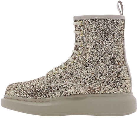 (Women) Alexander McQueen Ankle Boots 'Gold Glitter' 586394W4EY68034 Buy (Women) Alexander McQueen Ankle Boots 'Gold Glitter' 586394W4EY68034
