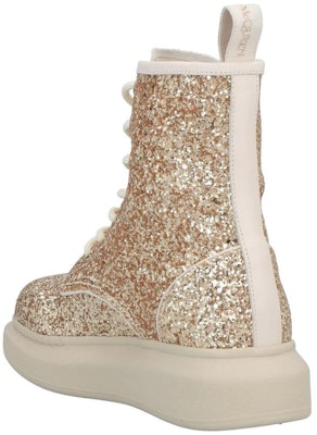 (Women) Alexander McQueen Ankle Boots 'Gold Glitter' 586394W4EY68034 Shop (Women) Alexander McQueen Ankle Boots 'Gold Glitter' 586394W4EY68034