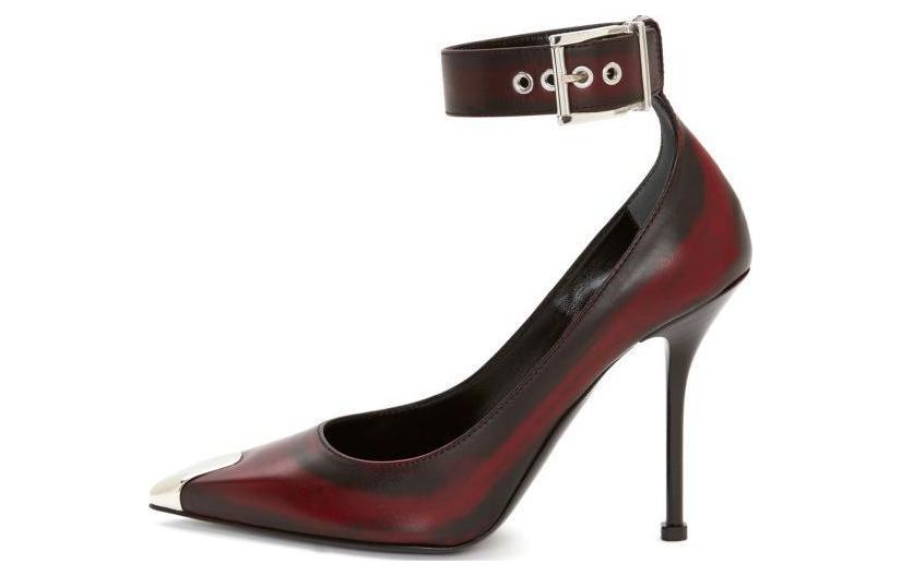(Women) Alexander McQueen Ankle Strap High-Heeled 'Welsh Red' 709994WHU326088