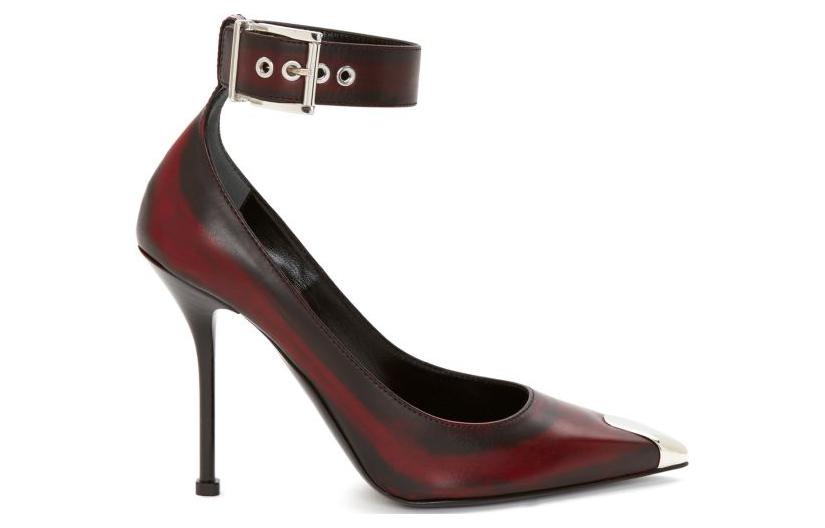 Order (Women) Alexander McQueen Ankle Strap High-Heeled 'Welsh Red' 709994WHU326088