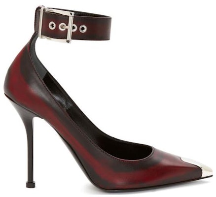 (Women) Alexander McQueen Ankle Strap High-Heeled 'Welsh Red' 709994WHU326088 Order (Women) Alexander McQueen Ankle Strap High-Heeled 'Welsh Red' 709994WHU326088