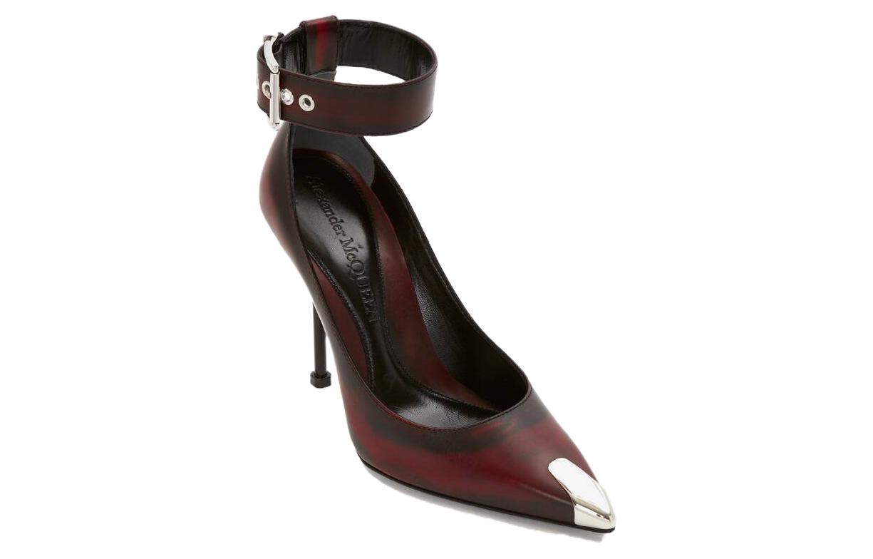 Lookbook (Women) Alexander McQueen Ankle Strap High-Heeled 'Welsh Red' 709994WHU326088