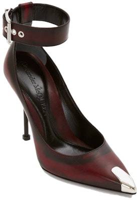 (Women) Alexander McQueen Ankle Strap High-Heeled 'Welsh Red' 709994WHU326088 Lookbook (Women) Alexander McQueen Ankle Strap High-Heeled 'Welsh Red' 709994WHU326088