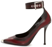 (Women) Alexander McQueen Ankle Strap High-Heeled 'Welsh Red' 709994WHU326088 (Women) Alexander McQueen Ankle Strap High-Heeled 'Welsh Red' 709994WHU326088